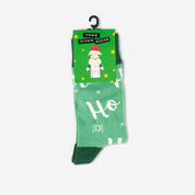 Chaussettes de Noël Vertes "Ho Ho Ho"